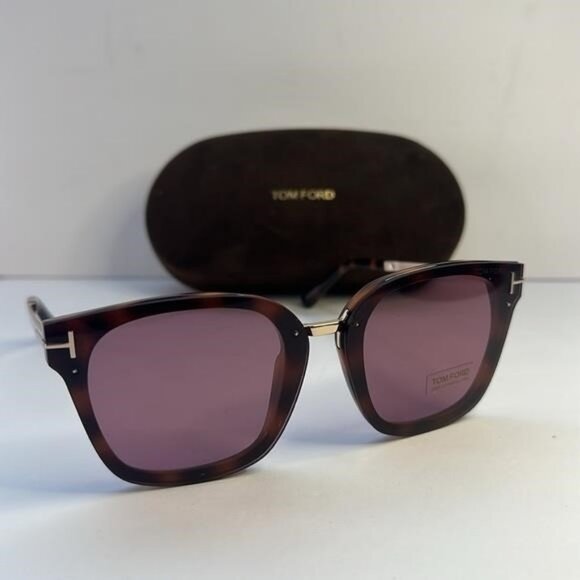 New Authentic TOM FORD TF1014 52Y Philippa 68MM Square Sunglasses - Picture 1 of 11